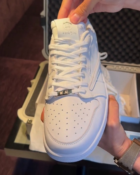 Exclusive Travis Scott x Air Jordan 1 Low for Michael Rubin s White